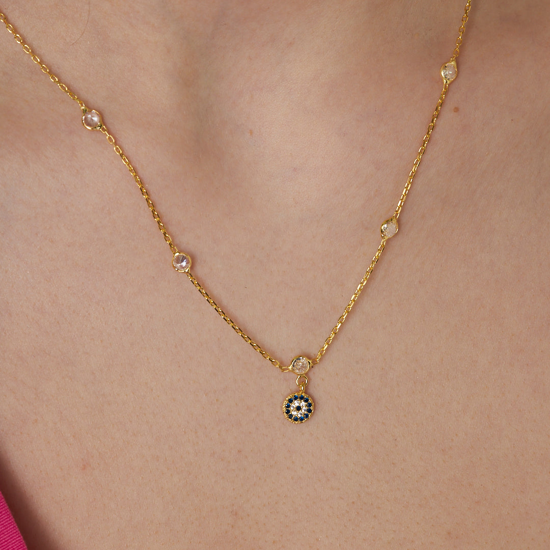 Göz Boncuk Kolye - 925 GÜMÜŞ