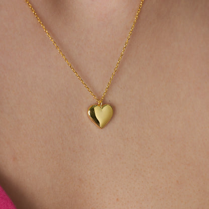 Plaka Kalp Kolye - 925 GÜMÜŞ