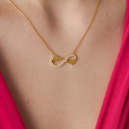 Kalpli Sonsuz Kolye - 925 GÜMÜŞ