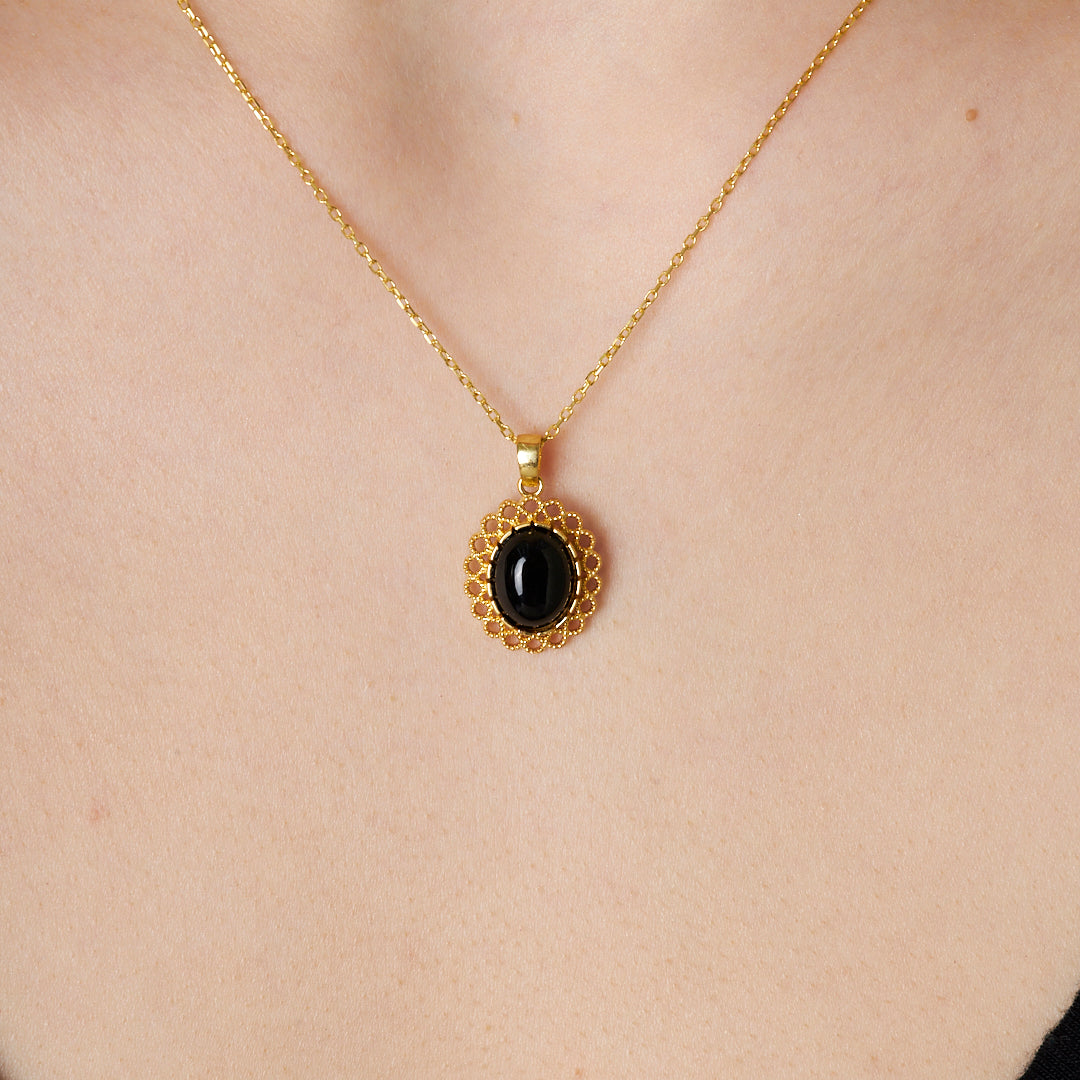 Safir Kolye - 925 GÜMÜŞ