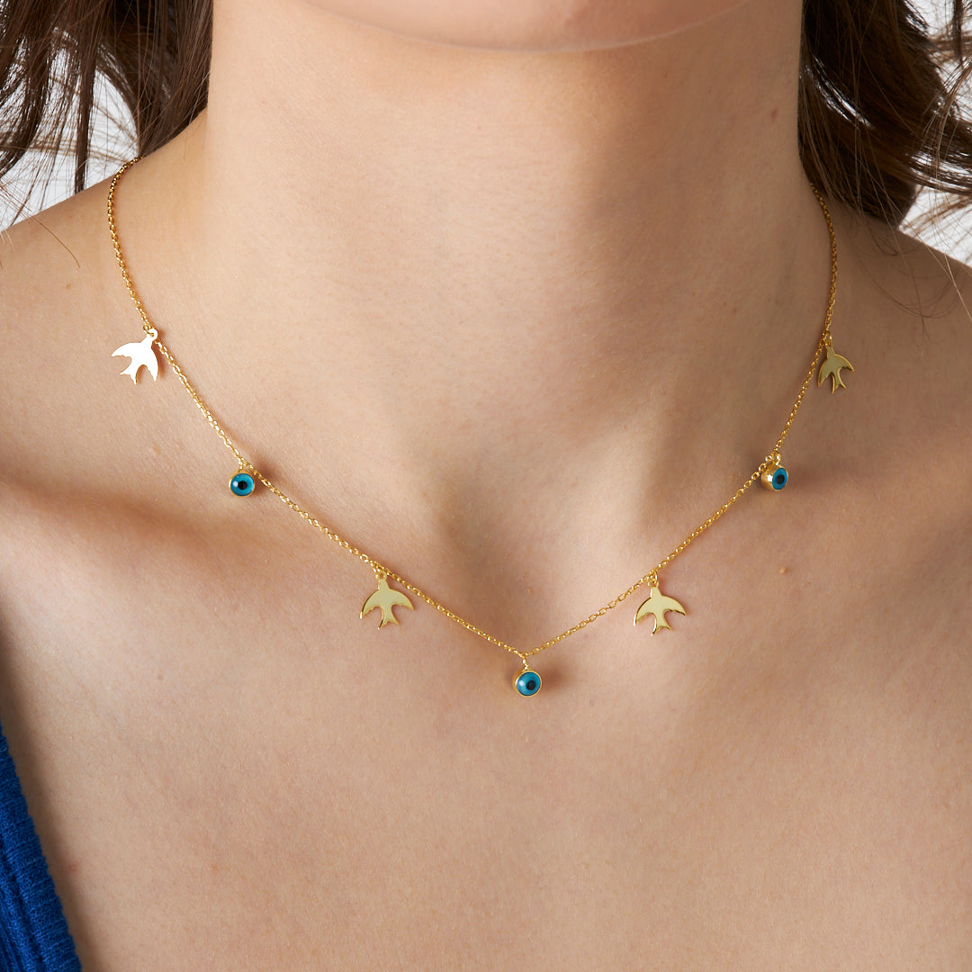 Kırlangıç Kolye - 925 GÜMÜŞ