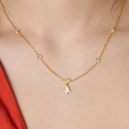 Minik Kelebek Kolye - 925 GÜMÜŞ