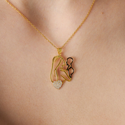 Anne Bebek Kolye - 925 GÜMÜŞ