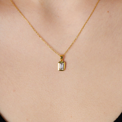 Basit Baget Kolye - 925 GÜMÜŞ