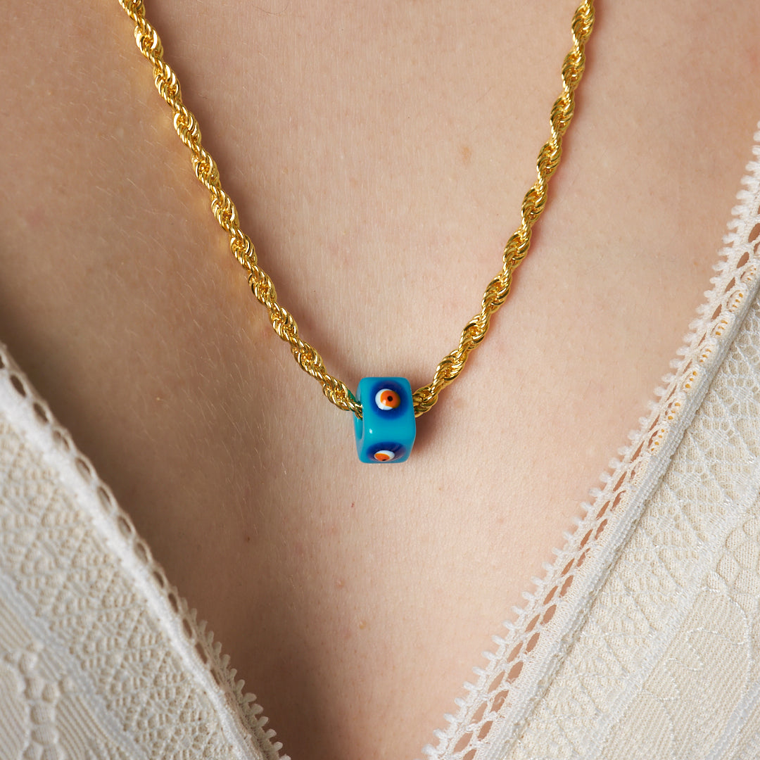 Kalın Halat Zincir Kolye - 925 GÜMÜŞ