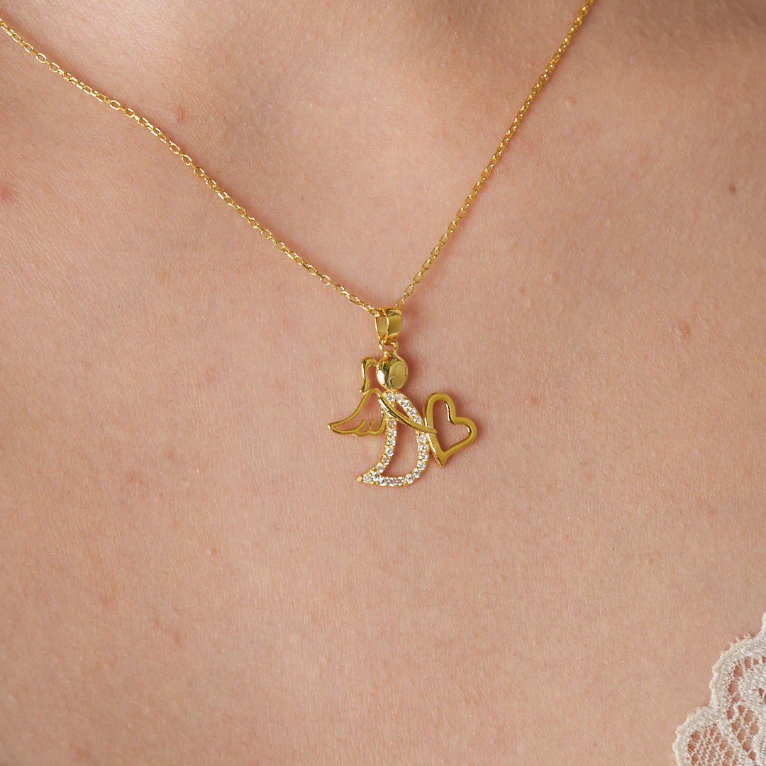 Melek Gülümseme Kolye - 925 GÜMÜŞ