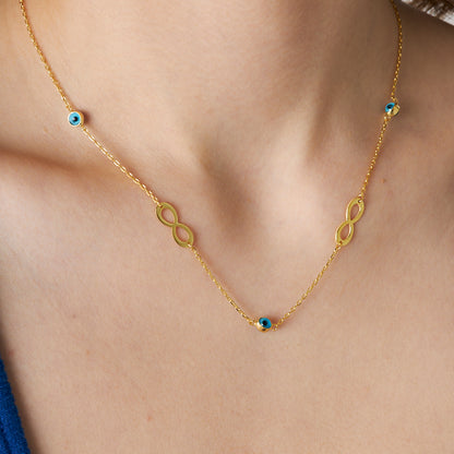 Nazar Sonsuzu Kolye - 925 GÜMÜŞ