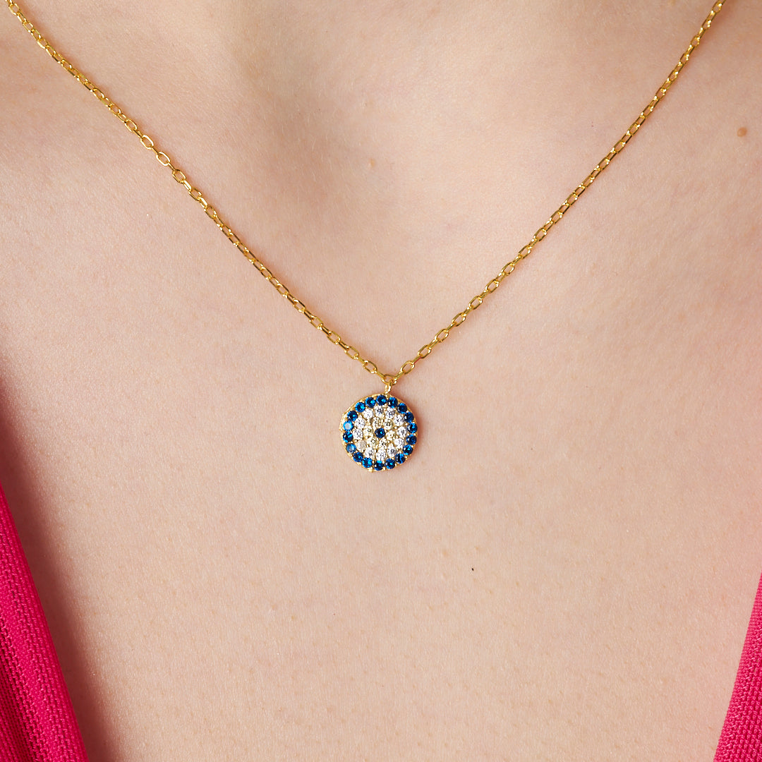 Nazar Modeli Kolye - 925 GÜMÜŞ