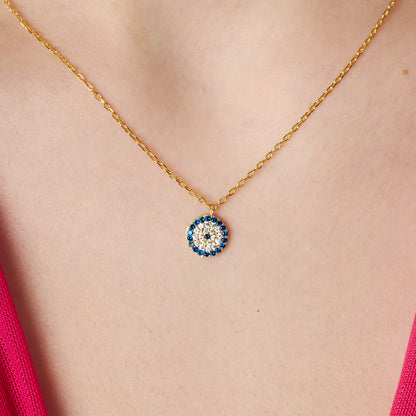 Nazar Modeli Kolye - 925 GÜMÜŞ