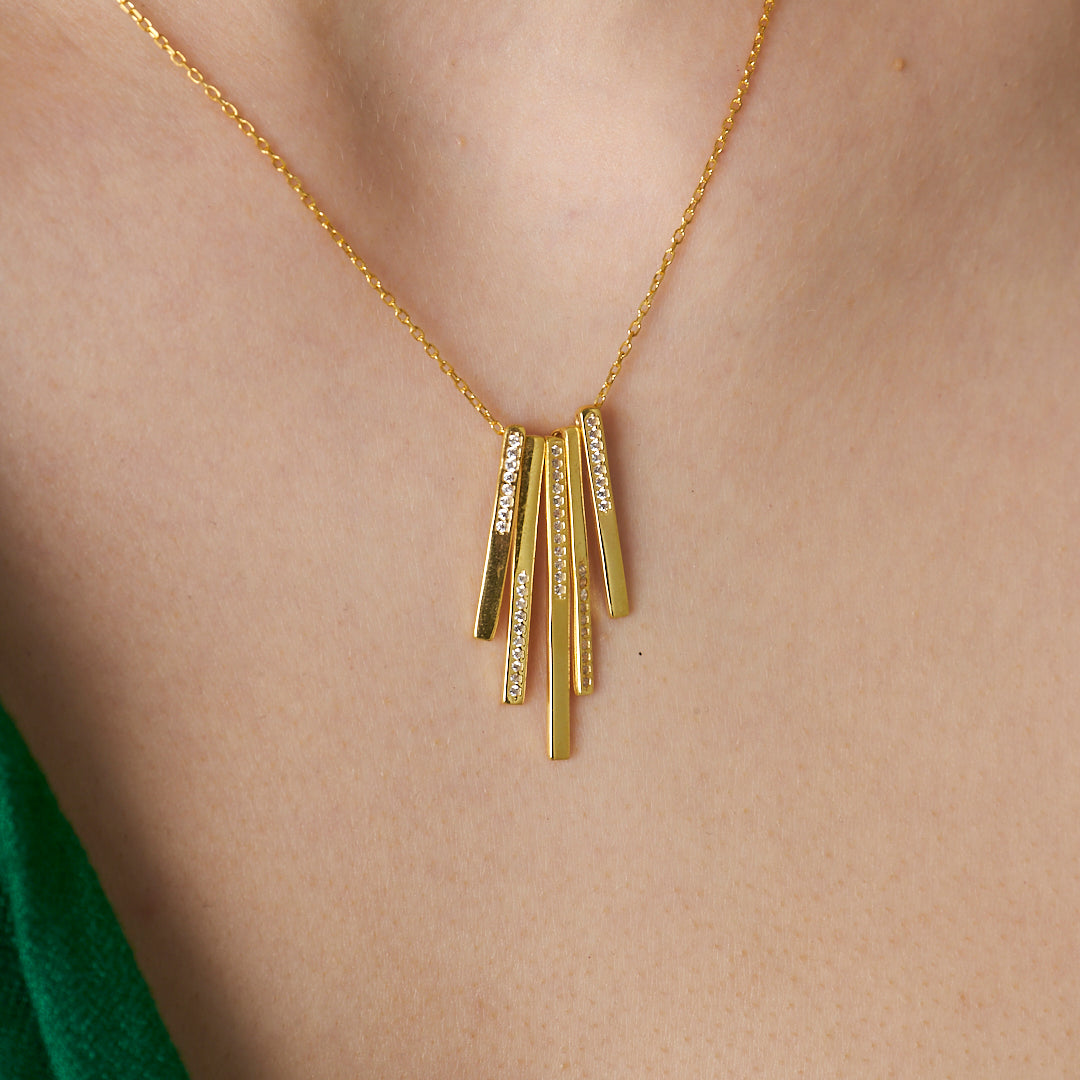 Çubuk Kolye - 925 GÜMÜŞ