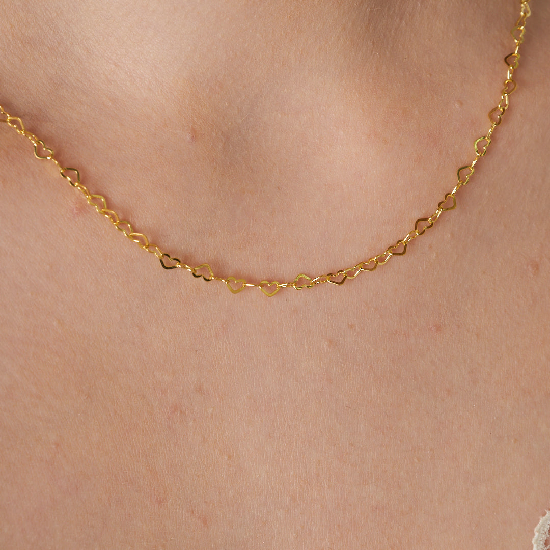 Kalpli Zincir Kolye - 925 GÜMÜŞ