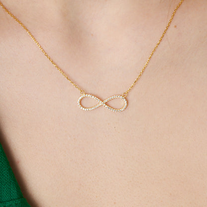 Klasik Sonsuzluk Kolyesi - 925 GÜMÜŞ