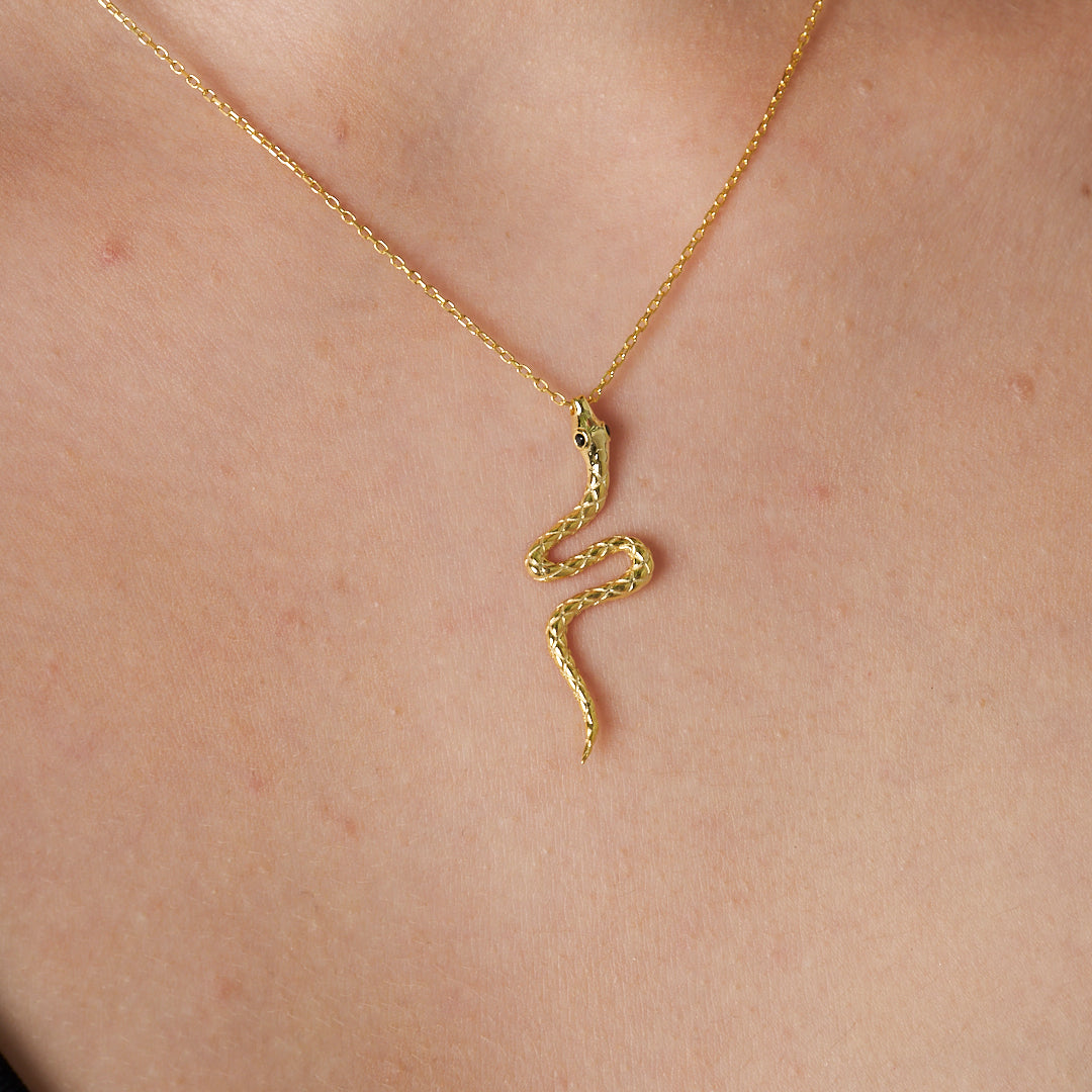 Yılan Kolye - 925 GÜMÜŞ