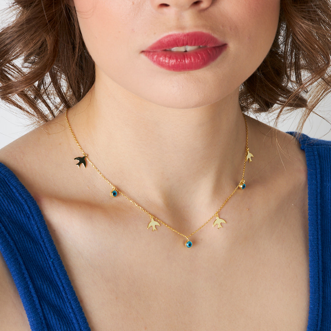 Kırlangıç Kolye - 925 GÜMÜŞ