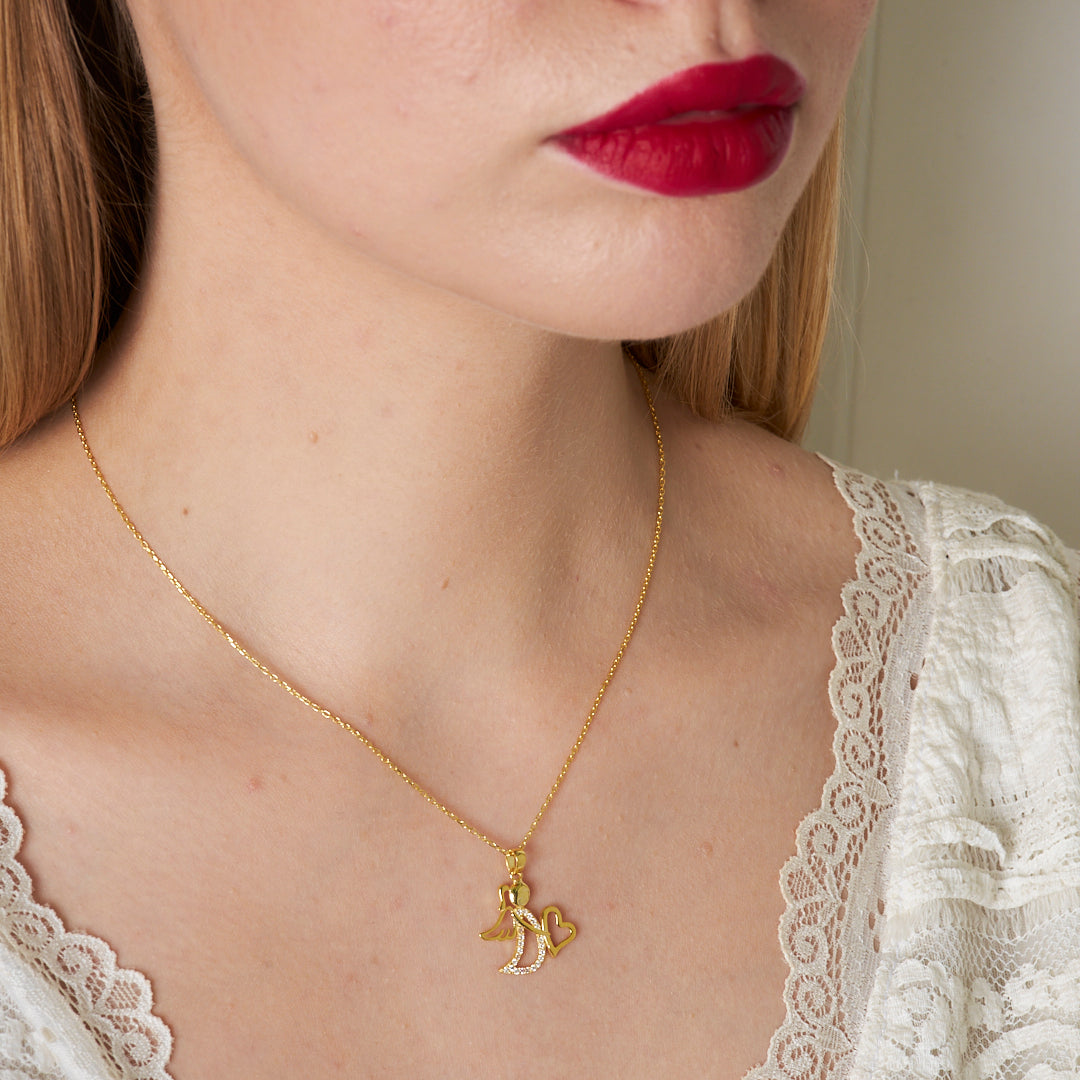 Melek Gülümseme Kolye - 925 GÜMÜŞ