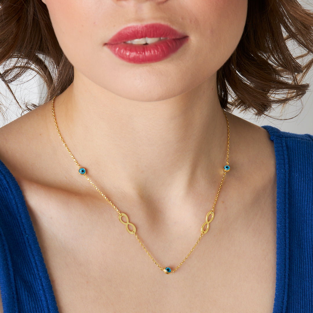 Nazar Sonsuzu Kolye - 925 GÜMÜŞ