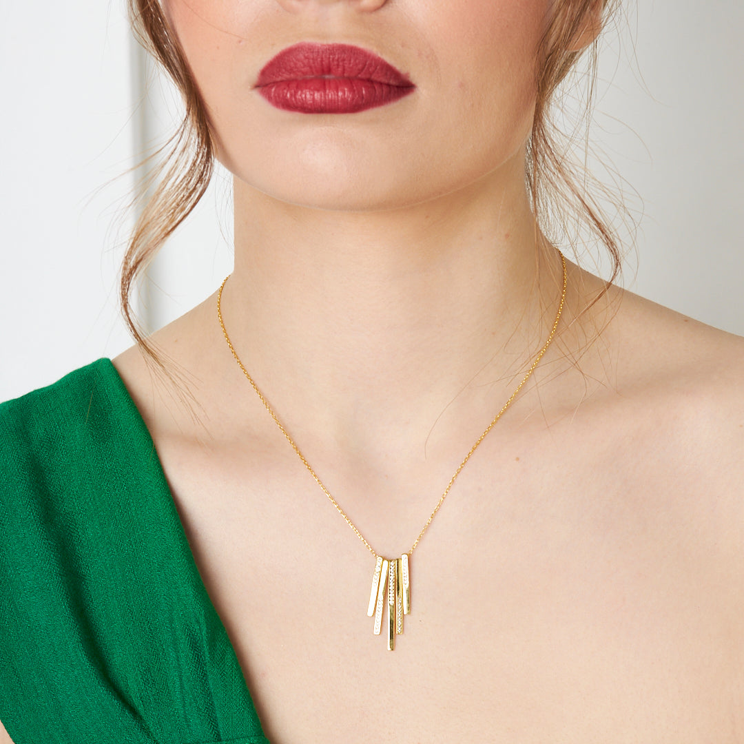 Çubuk Kolye - 925 GÜMÜŞ