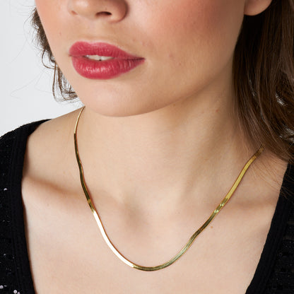 Yılan Zincir Kolye - 925 GÜMÜŞ