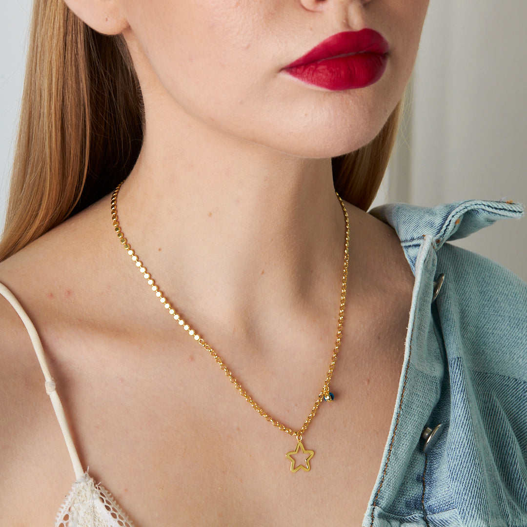 Yıldız Modeli Kolye - 925 GÜMÜŞ