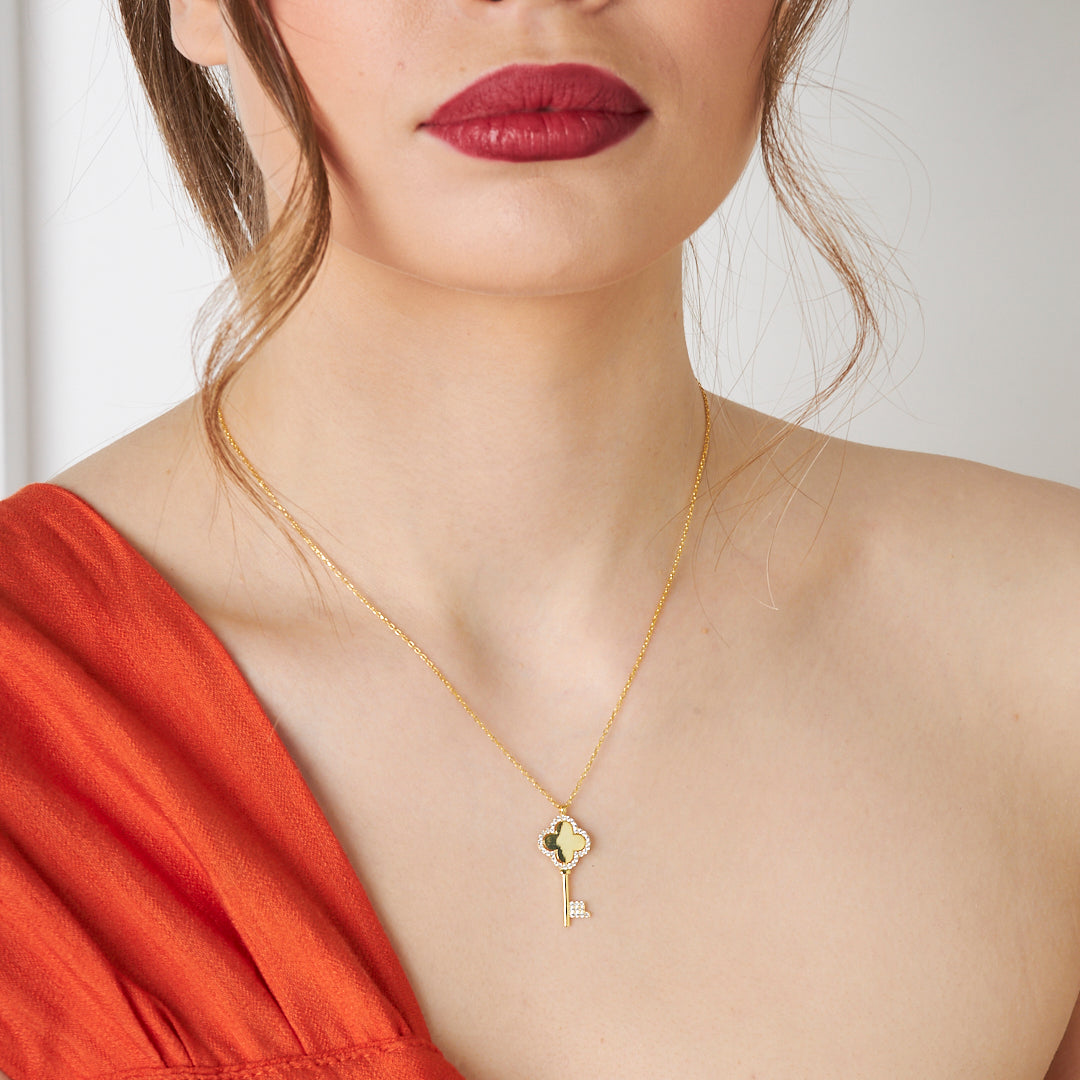 Anahtar Kolye - 925 GÜMÜŞ