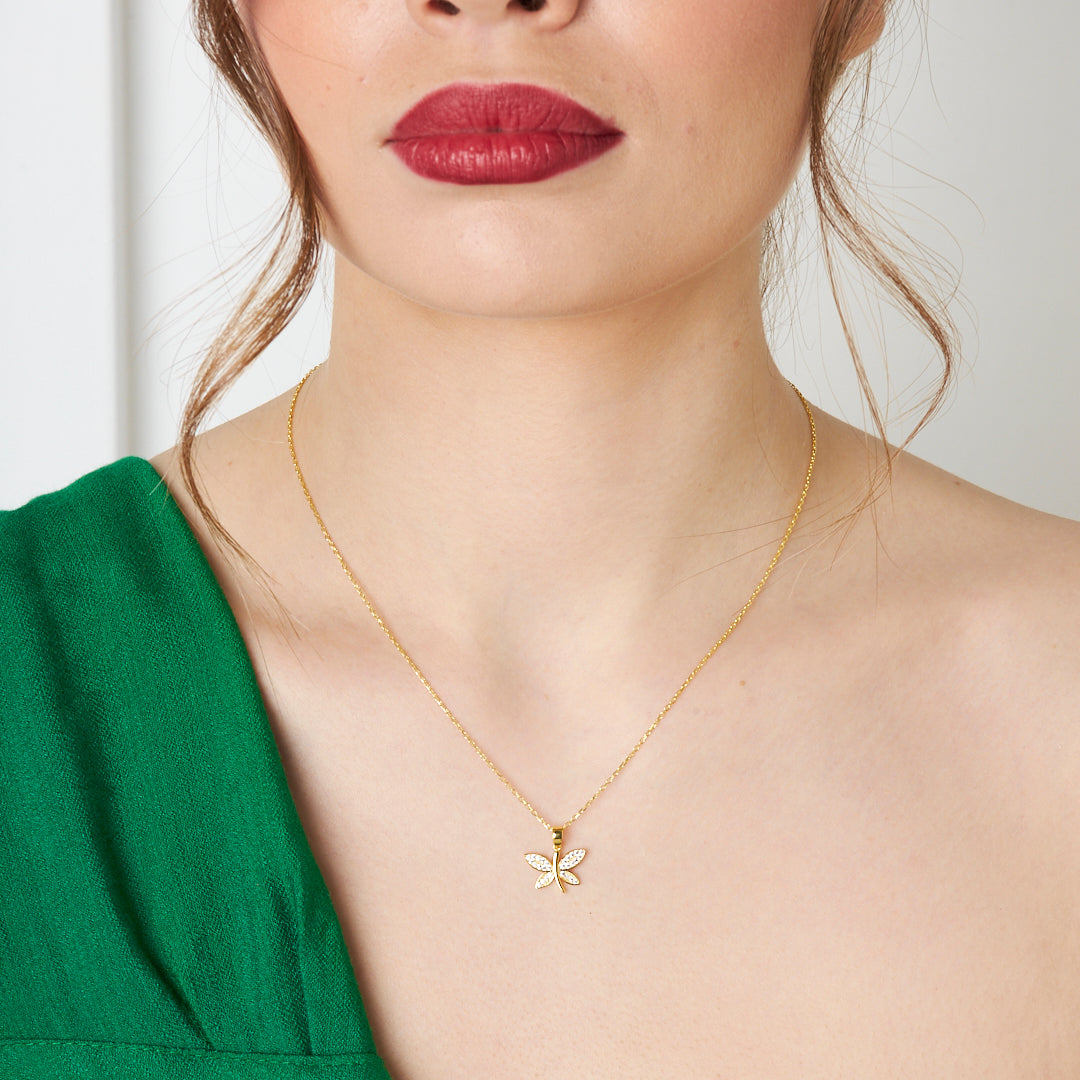 Yusufçuk Numaralı Trend Kolye - 925 GÜMÜŞ