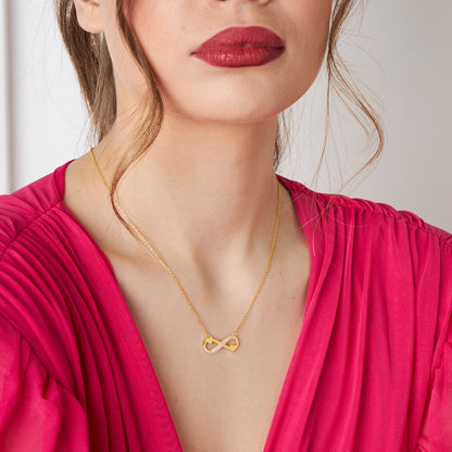 Kalpli Sonsuz Kolye - 925 GÜMÜŞ