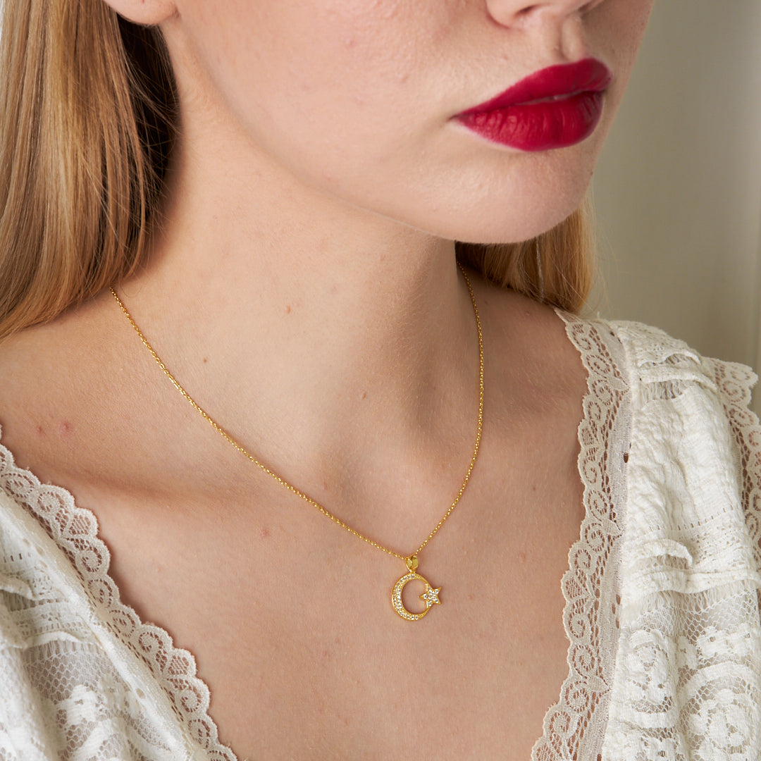 Klasik Yıldız Kolye - 925 GÜMÜŞ