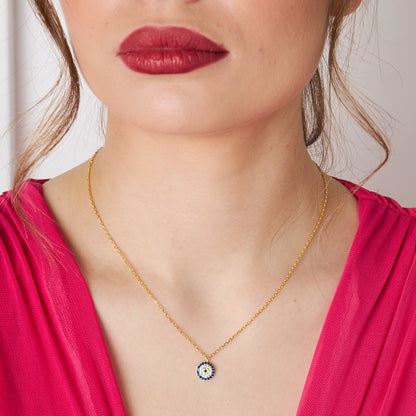 Nazar Modeli Kolye - 925 GÜMÜŞ