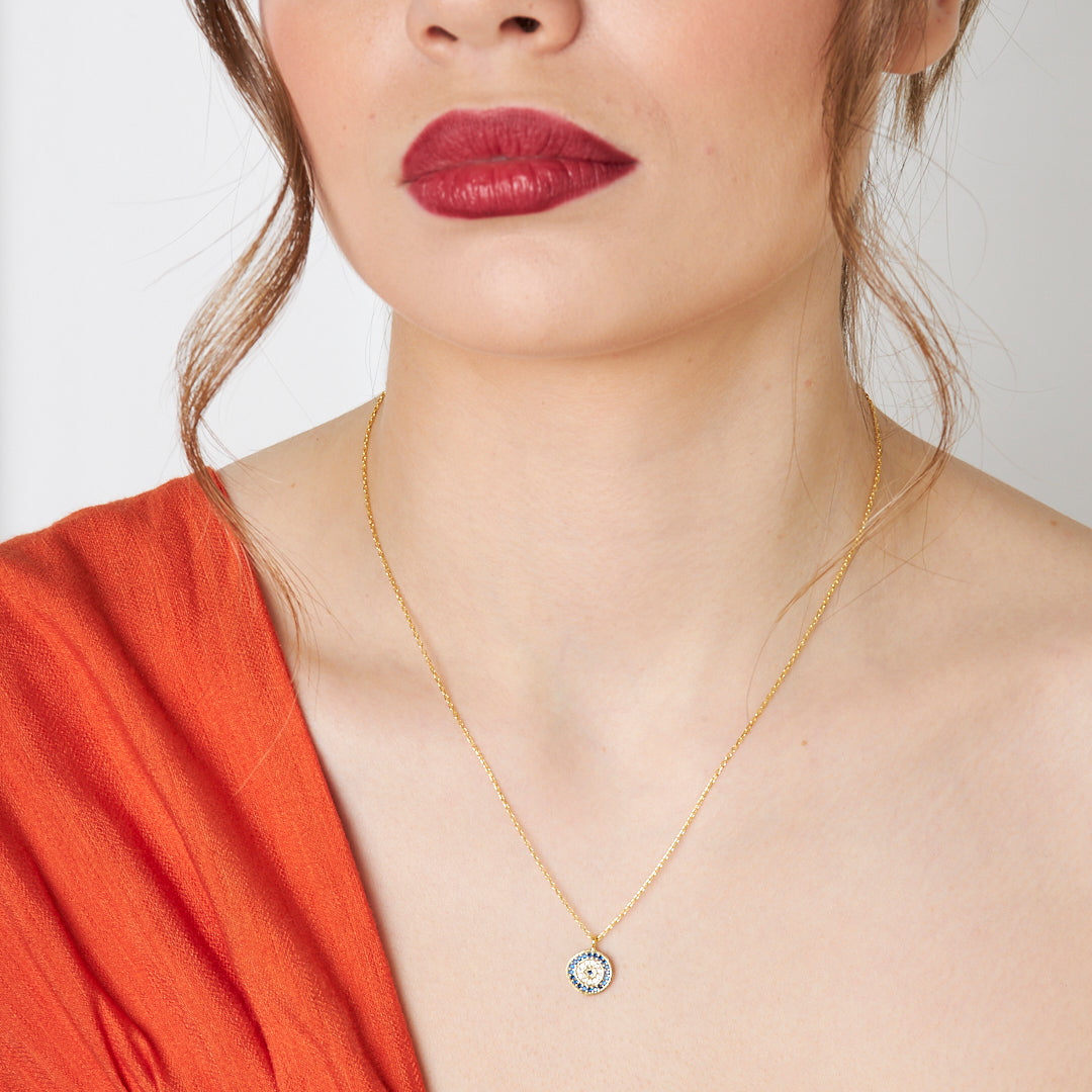 Nazar Numaralı Kolye - 925 GÜMÜŞ