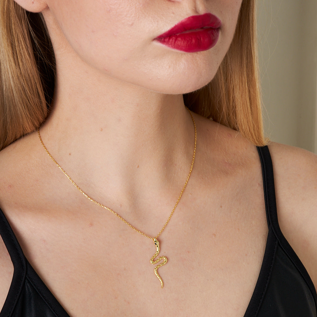 Yılan Kolye - 925 GÜMÜŞ