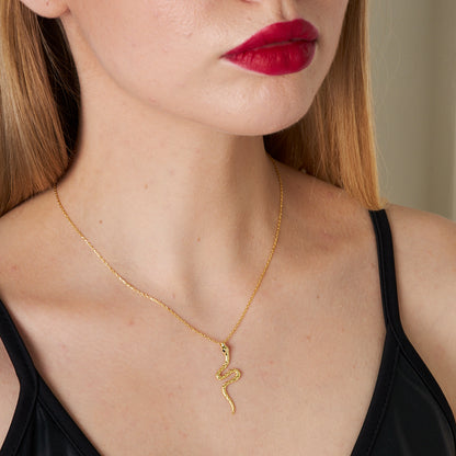 Yılan Kolye - 925 GÜMÜŞ