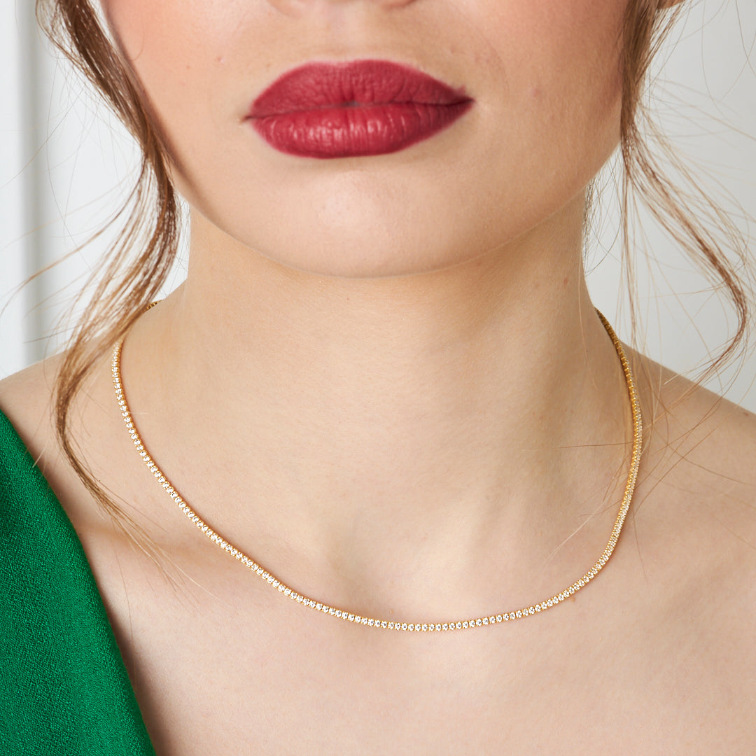 Su Yolu Zincir Kolye - 925 GÜMÜŞ