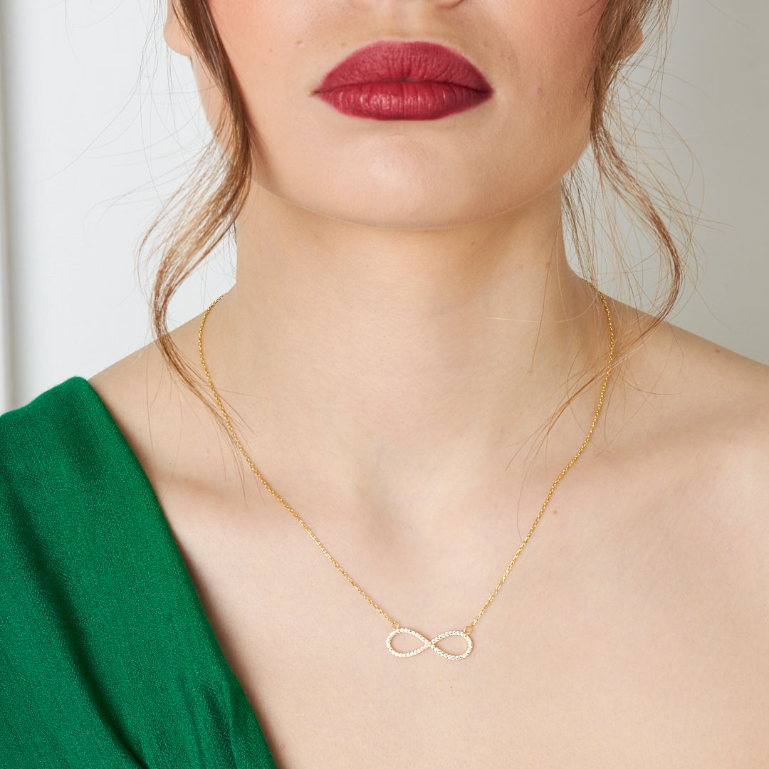 Klasik Sonsuzluk Kolyesi - 925 GÜMÜŞ