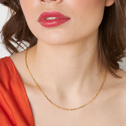 Basit Ataç Zincir Kolye - 925 GÜMÜŞ