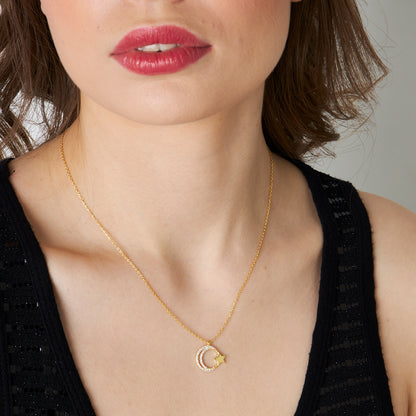 Zirkon Taşlı Yıldız Kolye - 925 GÜMÜŞ