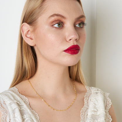 Kalpli Zincir Kolye - 925 GÜMÜŞ