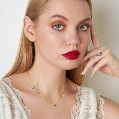 Kelebek Şans Kolyesi - 925 GÜMÜŞ