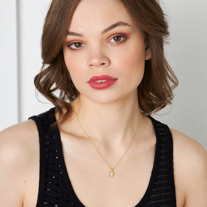 Basit Baget Kolye - 925 GÜMÜŞ