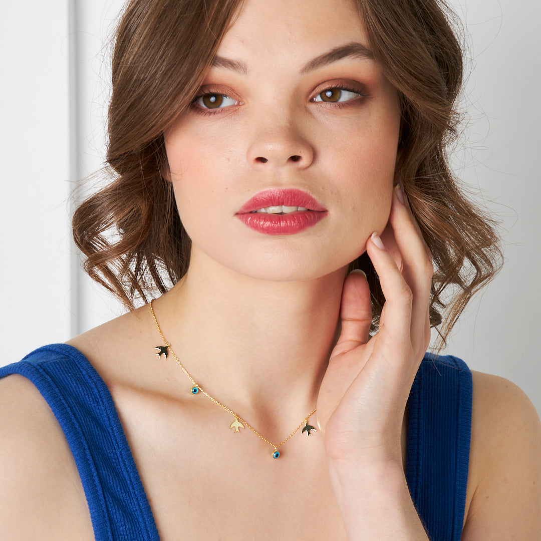 Kırlangıç Kolye - 925 GÜMÜŞ