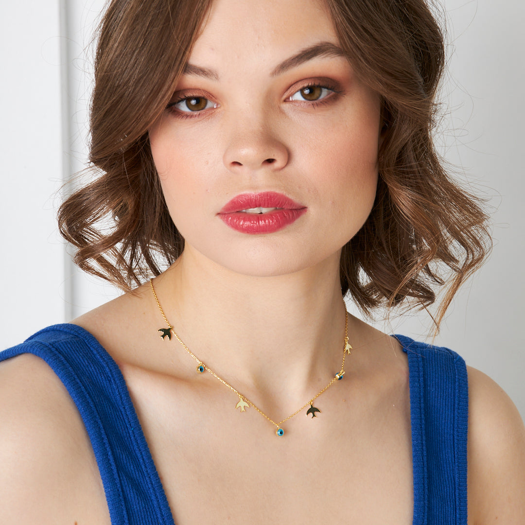 Kırlangıç Kolye - 925 GÜMÜŞ