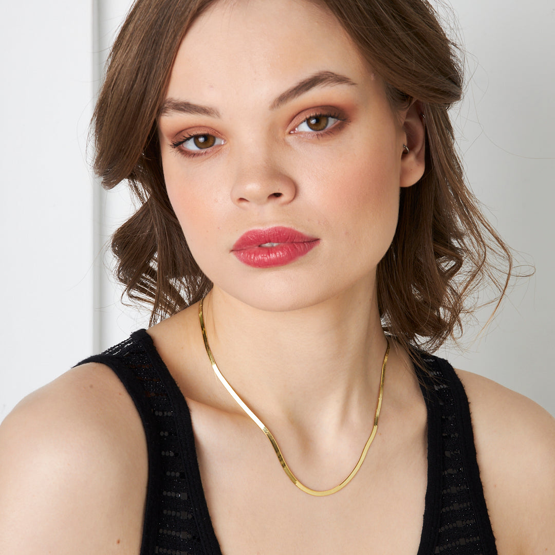 Yılan Zincir Kolye - 925 GÜMÜŞ