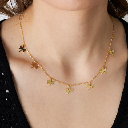 Sıralı Yusufçuk Kolye - 925 GÜMÜŞ