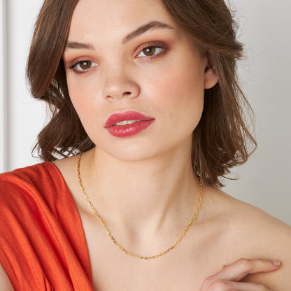 Basit Ataç Zincir Kolye - 925 GÜMÜŞ