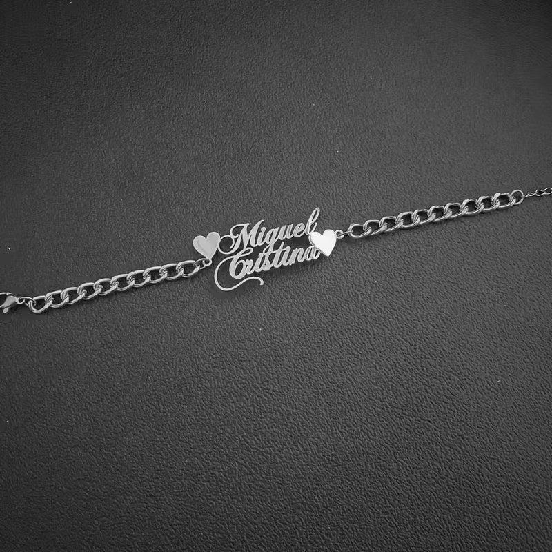 İki İsimli Kişiselleştirilmiş Bileklik