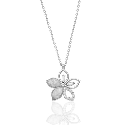 Lotus Çiçeği Kolye - 925 GÜMÜŞ