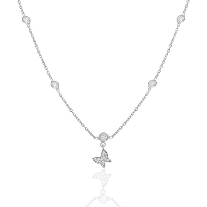 Minik Kelebek Kolye - 925 GÜMÜŞ