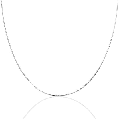 İnce Balıksırtı Zincir Kolye - 925 GÜMÜŞ