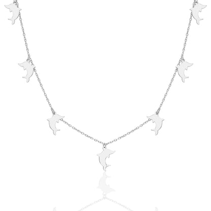 Sıralı Yunus Kolye - 925 GÜMÜŞ