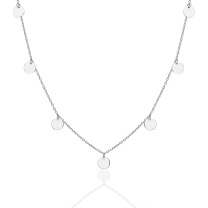 Yuvarlak Pullu Kolye - 925 GÜMÜŞ