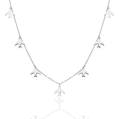 Kuşlar Kolye - 925 GÜMÜŞ